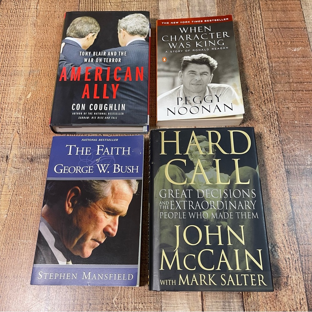 George W Bush Ronald Reagan Tony Blair John McCain History Biography Book Bundle